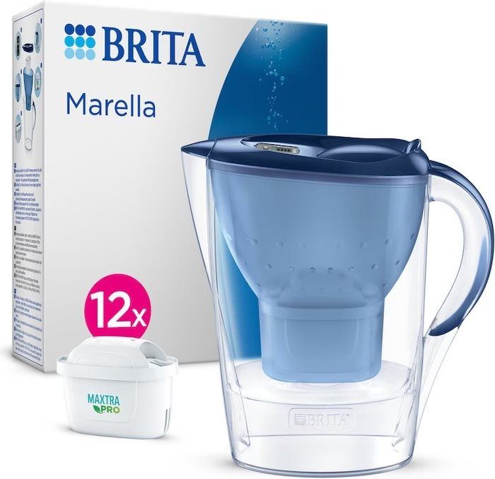 Filtrační konvice BRITA Marella 2,4 l modrá 2024 + 12 MAXTRA PRO All in 1