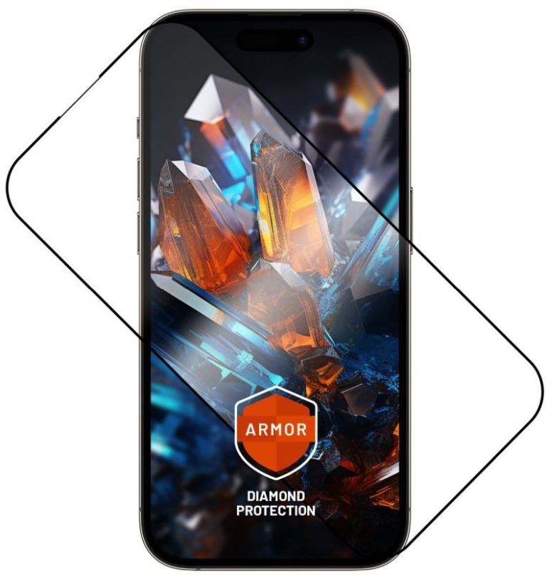Ochranné sklo FIXED Armor s aplikátorem pro Apple iPhone 14 Pro černé