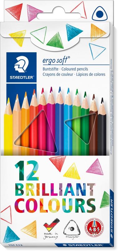 Pastelky STAEDTLER Ergo Soft - sada 12 barev