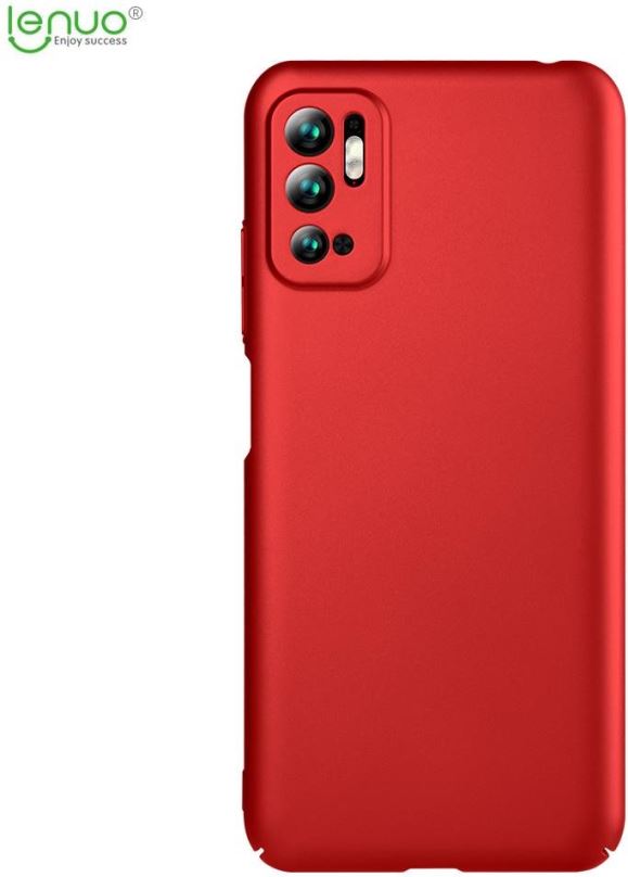Kryt na mobil Lenuo Leshield pro Poco M3 Pro 5G, červený