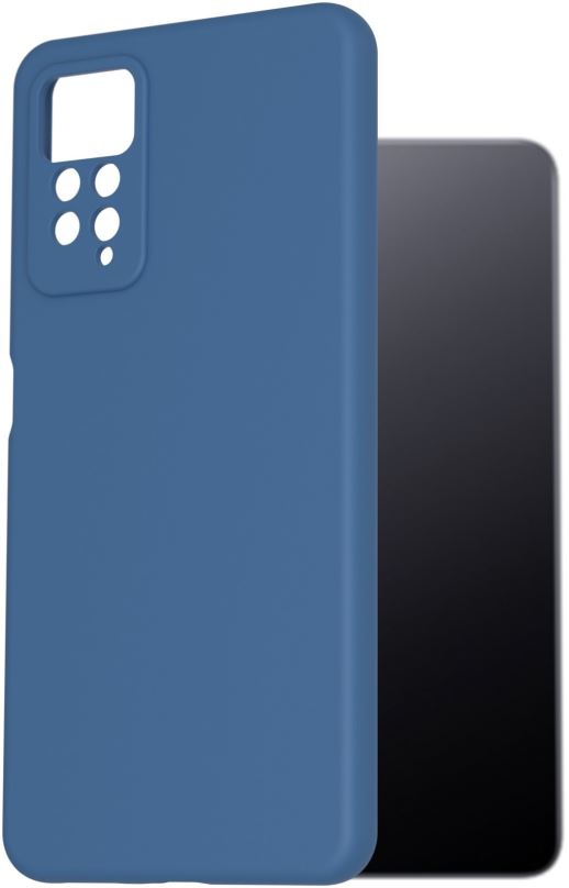 Kryt na mobil AlzaGuard Premium Liquid Silicone Case pro Xiaomi Redmi Note 11 Pro modré