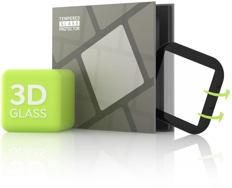 Ochranné sklo Tempered Glass Protector pro Fitbit Versa 2 - 3D GLASS, Černé