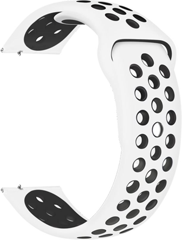 Řemínek Eternico Sporty Universal Quick Release 22mm Solid Black and White