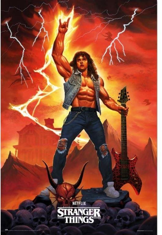Plakát Stranger Things: Eddie Hellfire Club Rock Godeddie - plakát