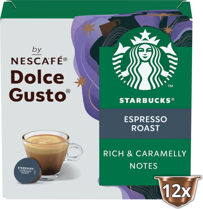 Kávové kapsle STARBUCKS® Dark Espresso Roast by NESCAFE® DOLCE GUSTO® kávové kapsle 12 ks