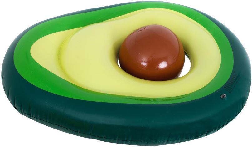 Nafukovací lehátko IKONKA Nafukovací plavecká matrace s avokádovým míčem se semínky 150 cm XL