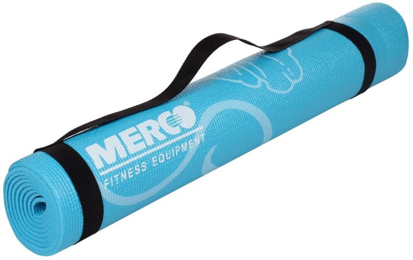 Podložka na cvičení Merco Print PVC 4 Mat modrá