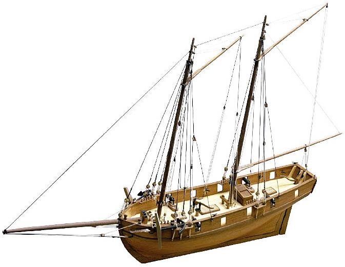 Model lodě CALDERCRAFT H.M Ballahoo škuner 1803 1:64 kit