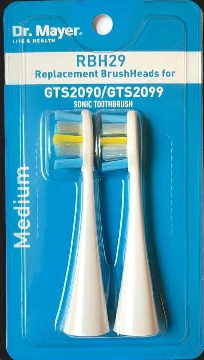 Náhradní hlavice k zubnímu kartáčku Dr. Mayer RBH29 Náhradní hlavice pro běžné čištění pro GTS2090 a GTS2099