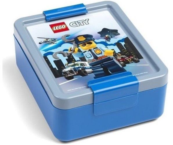 Svačinový box LEGO® City box na svačinu - modrá