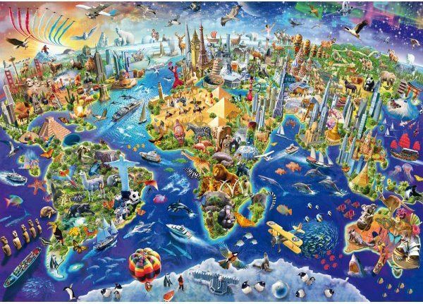 Puzzle Schmidt Puzzle Objevuj svět 1000 dílků