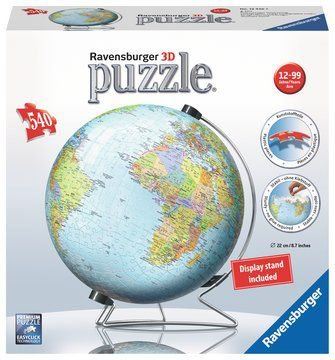 3D puzzle Ravensburger 124367 Ball Globus (anglický)