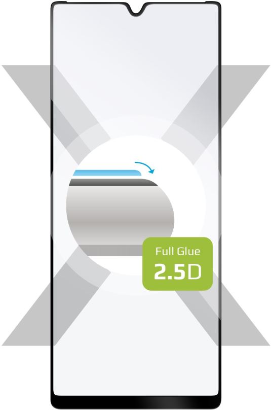 Ochranné sklo FIXED FullGlue-Cover pro Sony Xperia L4, černé