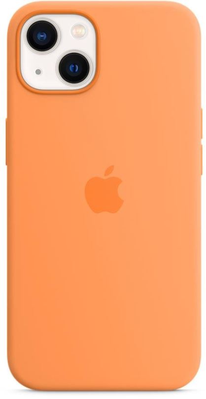 Kryt na mobil Apple iPhone 13 Silikonový kryt s MagSafe měsíčkově žlutý