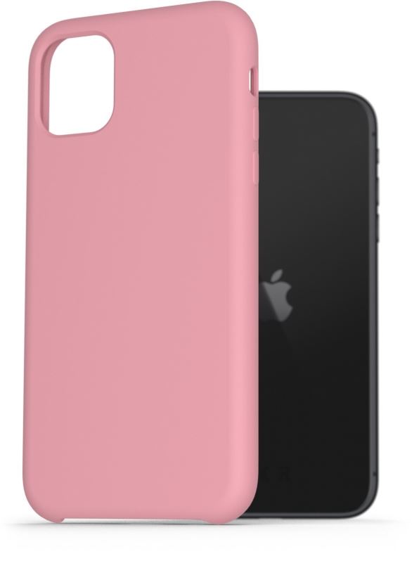 Kryt na mobil AlzaGuard Premium Liquid Silicone Case pro iPhone 11 růžové