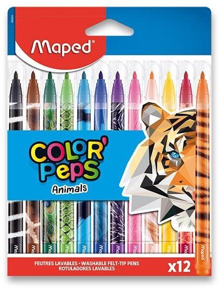 Fixy MAPED Color´Peps Animals, 12 barev