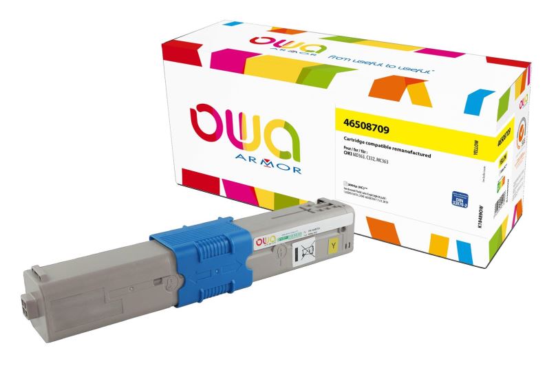 OWA Armor toner kompatibilní s OKI 46508709, 3000st, žlutá/yellow