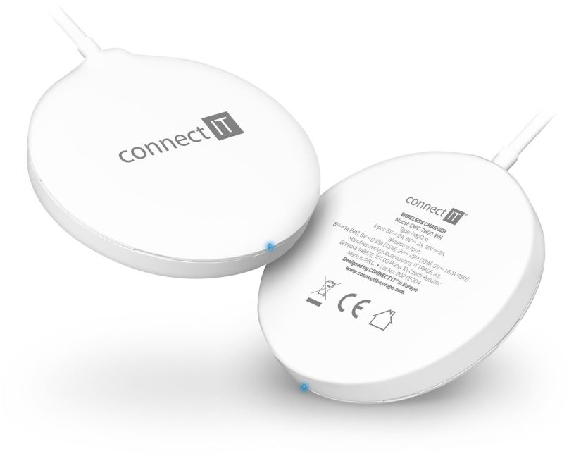 MagSafe bezdrátová nabíječka Connect IT MagSafe Fast Charge, bílá