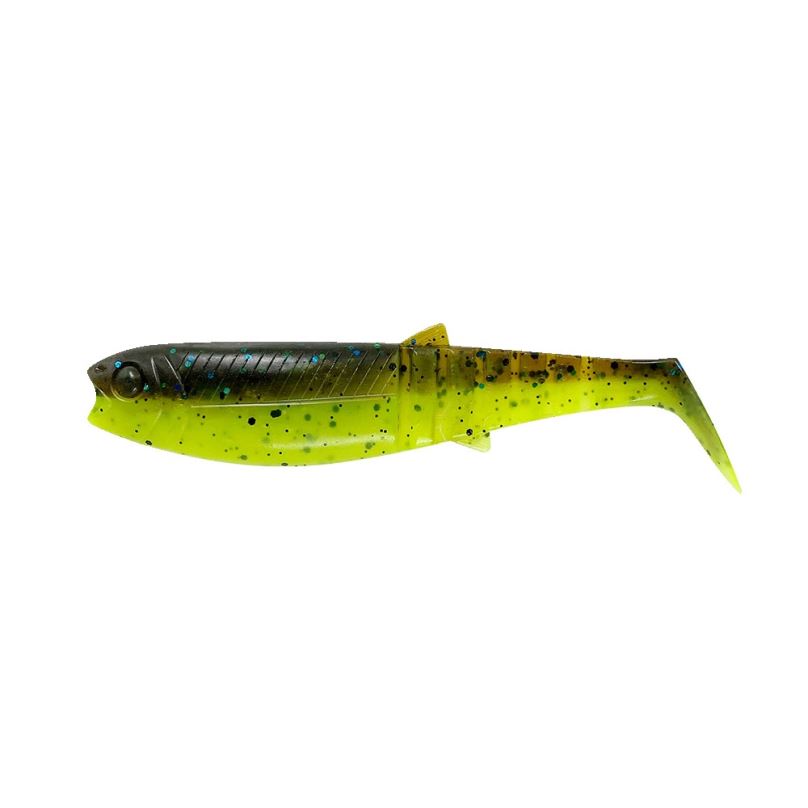 Savage Gear Gumová nástraha Cannibal Shad 12,5cm 20g Chartreuse Pumpkin 4ks