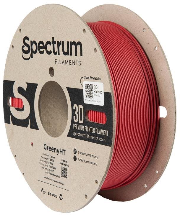 Filament Filament Spectrum GreenyHT 1.75mm Strawberry Red 1kg