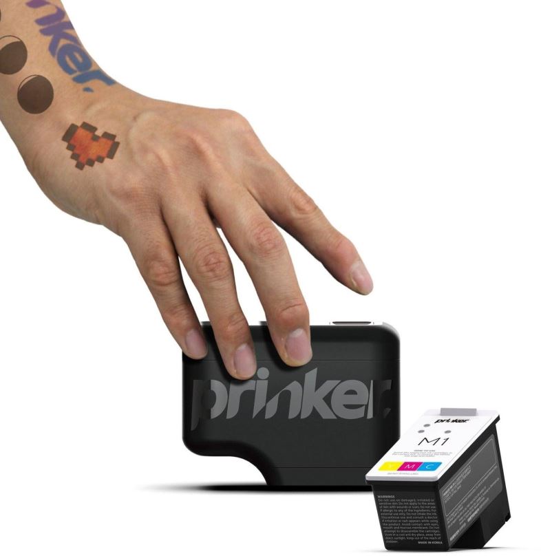 Inkoustová tiskárna Prinker M Color Set pro dočasné tetování