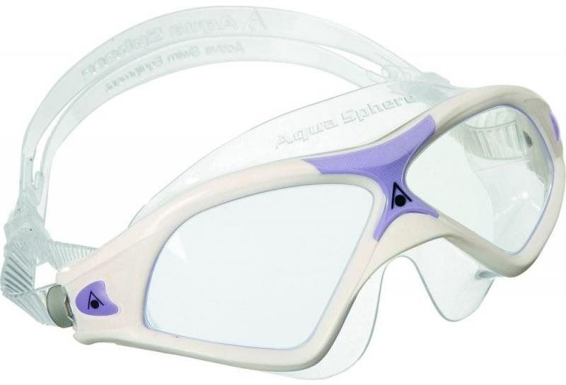 Plavecké brýle Aquasphere Seal XP2 Lady, bílá/levandulová, čirý zorník