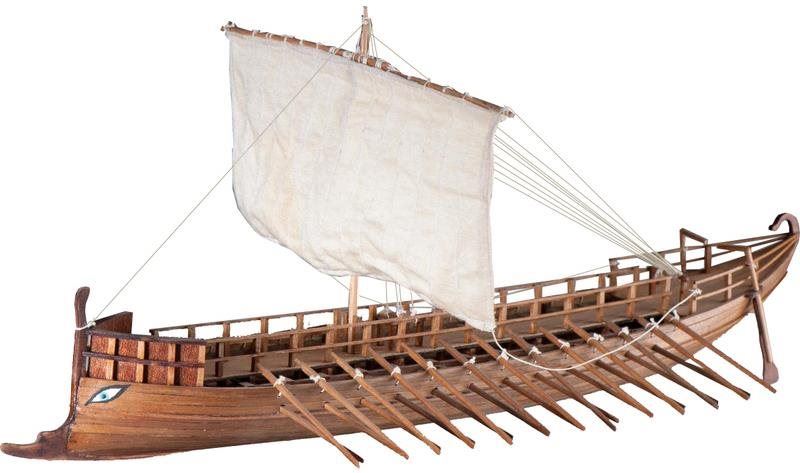 Model lodě Dušek Řecká biréma 600 př.n.l. 1:72 kit