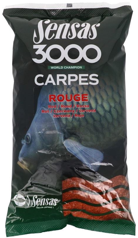 Sensas Vnadící směs 3000 Carpes Rouge (Kapr-červená) 1kg