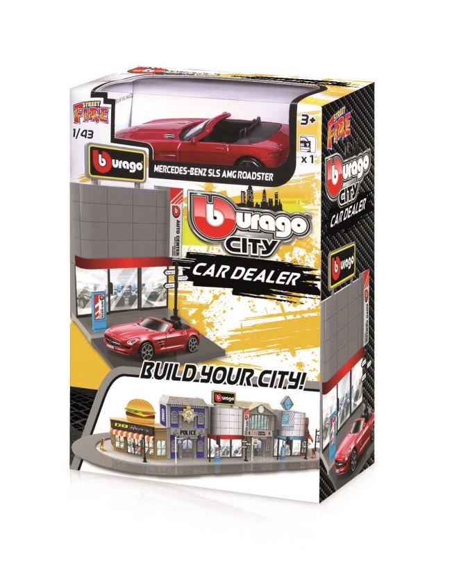 Autodráha Bburago city 1:43 18-31501 Prodejna aut