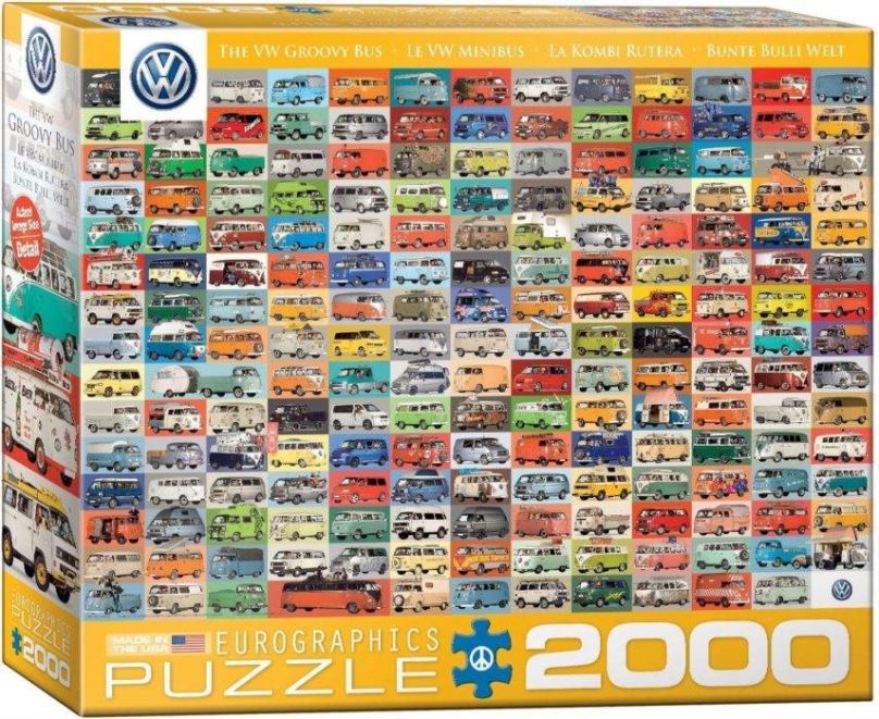 Puzzle Puzzle VW Groovy Bus 2000 dílků