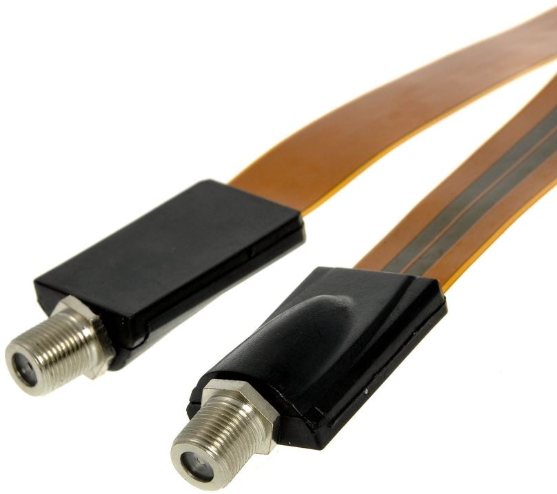 Koaxiální kabel Okenní průchodka 0.5m, konektory F