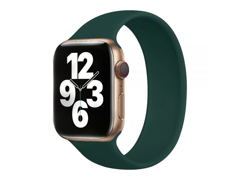COTECi silikonový řemínek 160 mm pro Apple Watch 38/40/41mm piniově zelená