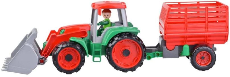 Auto Lena Truxx Traktor s přívěsem na seno, ozdobný kartón