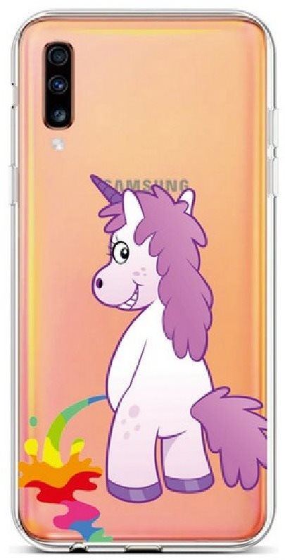 Kryt na mobil TopQ Samsung A70 silikon Rude Unicorn 42014