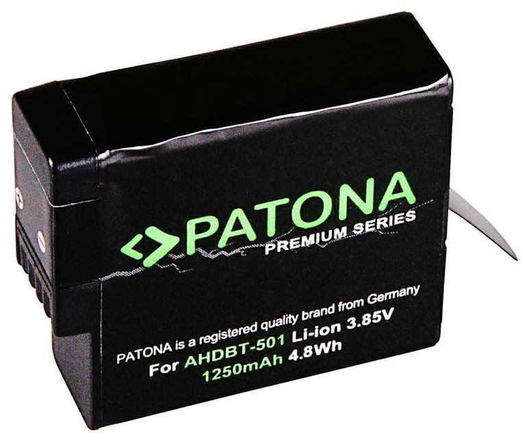 Baterie pro kameru PATONA pro GoPro Hero 5/Hero 6/Hero 20018 1250mAh Li-Ion Premium