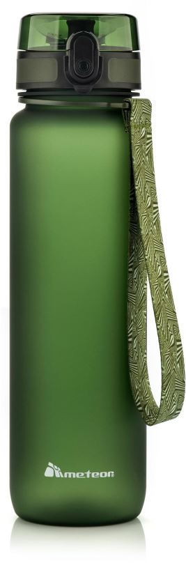 Láhev na pití Tritanová sportovní láhev METEOR, tmavě zelená 1000 ml