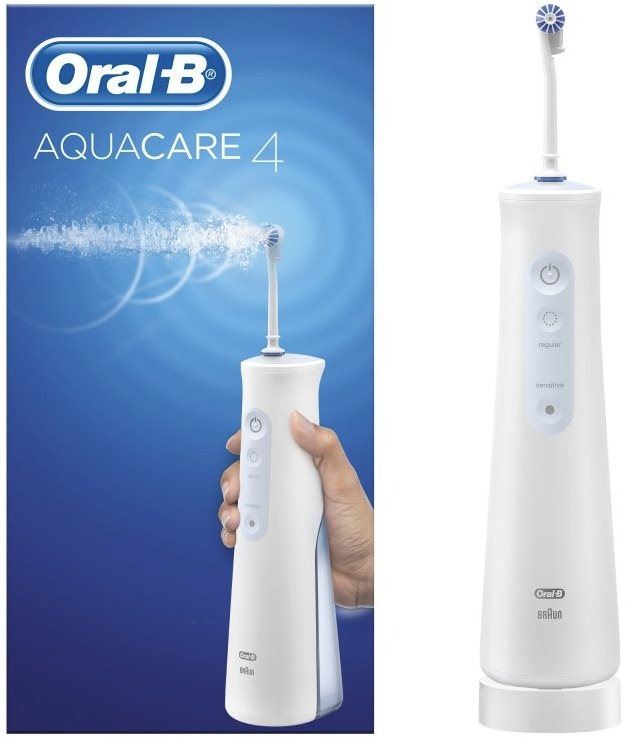 Elektrická ústní sprcha Oral-B Aquacare 4 + Oral-B iO Series 8 Black Onyx magnetický zubní kartáček