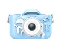 OEM Dětský digitální fotoaparát FullHD X5 jednorožec, modrý