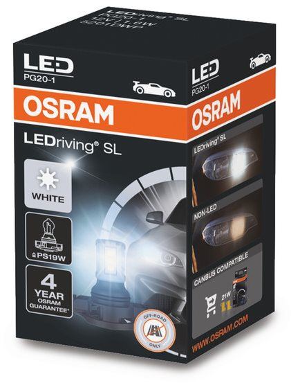 LED autožárovka OSRAM LEDriving SL PS19W Studeně bílá 6000K 12V