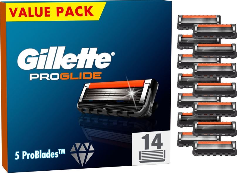 Pánské náhradní hlavice GILLETTE ProGlide 14 ks