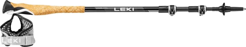Trekingové hole Leki, Cross Trail Lite Carbon, black-white-naturalcarbon, 100 - 135 cm