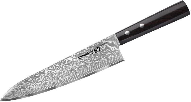 Kuchyňský nůž Samura DAMASCUS 67 Kuchyňský nůž evropský šéfkuchař 20,8 cm