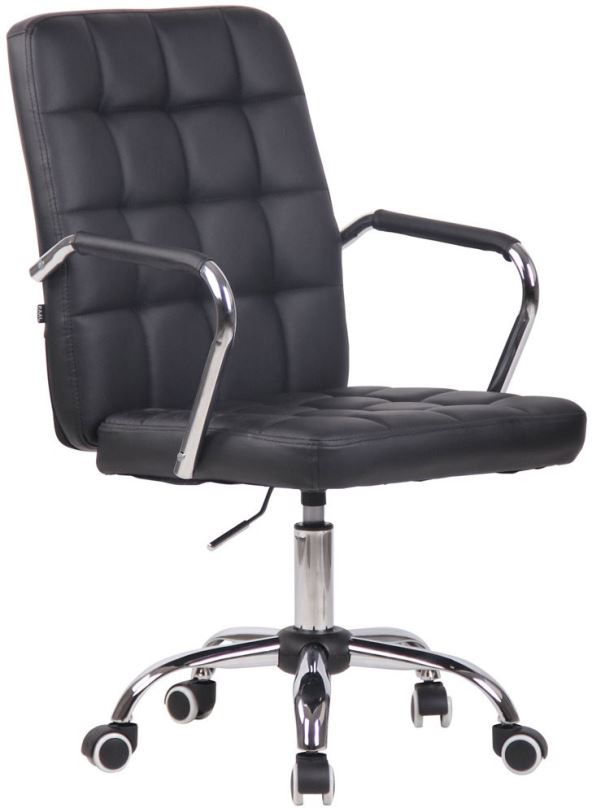 Kancelářská židle BHM GERMANY Terni, syntetická kůže, černá