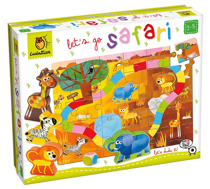 LUDATTICA Puzzle Safari desková hra se zvířátky
