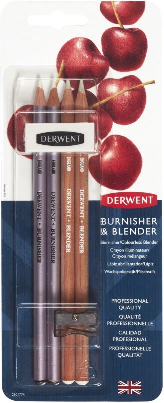 Pastelky DERWENT Blender & Burnisher Blister 6 Pack