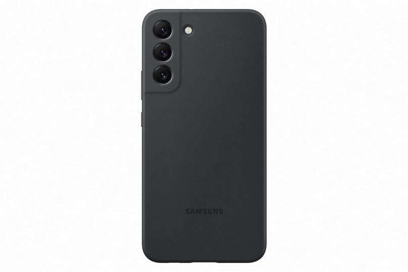 Kryt na mobil Samsung Galaxy S22+ 5G Silikonový zadní kryt černý