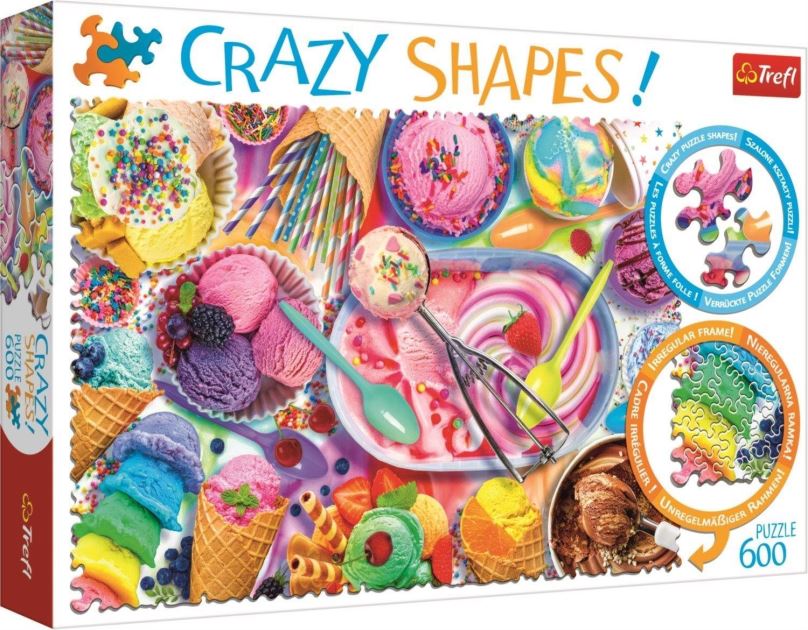 Puzzle Trefl Crazy Shapes puzzle Sladké sny 600 dílků
