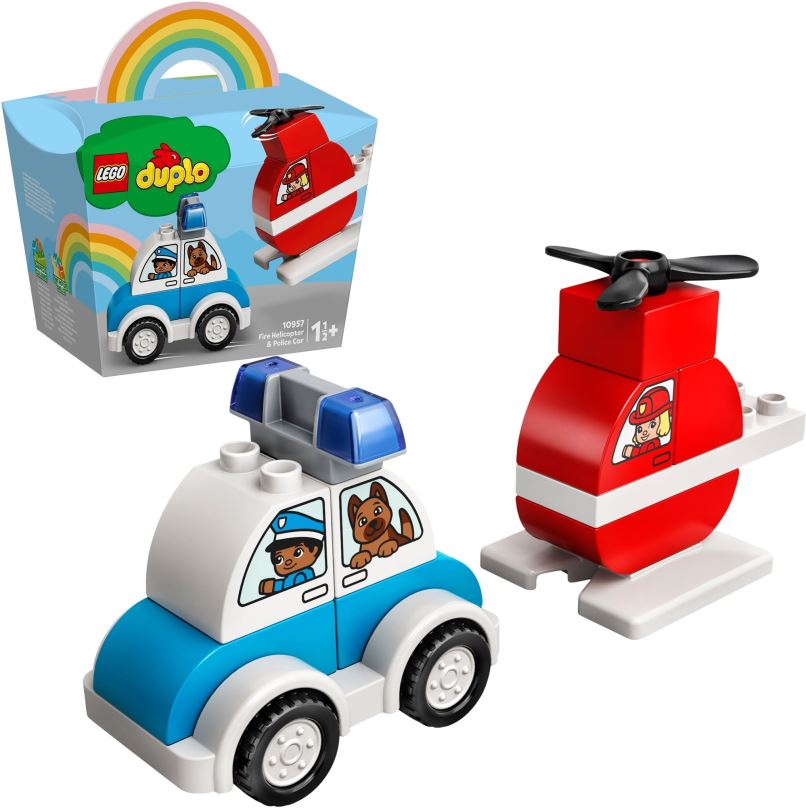 LEGO stavebnice LEGO® DUPLO® 10957 Hasičský vrtulník a policejní auto
