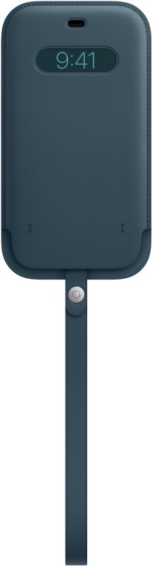 Pouzdro na mobil Apple iPhone 12 Pro Max Kožený návlek s MagSafe baltsky modrý