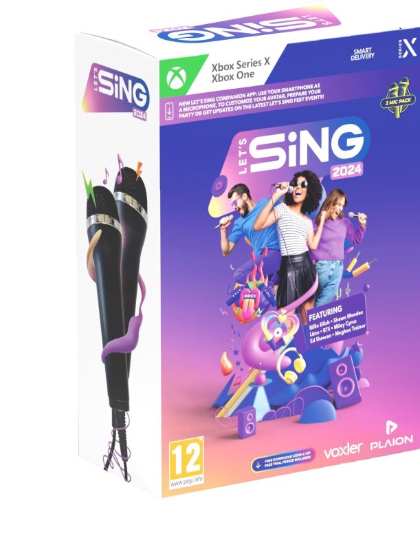 Hra na konzoli Lets Sing 2024 + 2 microphones - Xbox
